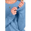 image:imageANRABESS Womens 100 Wool Sweaters Crewneck Long Sleeve Work Business Casual Basic Sweater Tops 2026 Fall OutfitsBlue