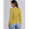 image:imageANRABESS Womens Cable Knit V Neck Fitted Sweaters  Long Sleeve Pullover Top Soft Cozy Business Casual Work amp Basic Daily Wear Fall Spring Outfits Winter Layer ClothingYellow
