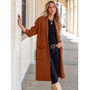 image:imageANRABESS Womens Cardigan Long Sweater Oversized Open Front Knit Coatigan Duster Coat 2026 Trendy Fall Outfits OuterwearCaramel