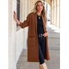 image:imageANRABESS Womens Cardigan Long Sweater Oversized Open Front Knit Coatigan Duster Coat 2026 Trendy Fall Outfits OuterwearCoffee