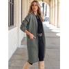 image:imageANRABESS Womens Cardigan Long Sweater Oversized Open Front Knit Coatigan Duster Coat 2026 Trendy Fall Outfits OuterwearDeep Grey