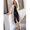 image:imageANRABESS Womens Cardigan Long Sweater Oversized Open Front Knit Coatigan Duster Coat 2026 Trendy Fall Outfits OuterwearKhaki Beige