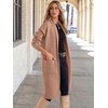 image:imageANRABESS Womens Cardigan Long Sweater Oversized Open Front Knit Coatigan Duster Coat 2026 Trendy Fall Outfits OuterwearLight Camel