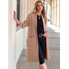 image:imageANRABESS Womens Cardigan Long Sweater Oversized Open Front Knit Coatigan Duster Coat 2026 Trendy Fall Outfits OuterwearLight Camel