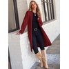 image:imageANRABESS Womens Cardigan Long Sweater Oversized Open Front Knit Coatigan Duster Coat 2026 Trendy Fall Outfits OuterwearRed