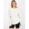 image:imageANRABESS Womens Long Sleeve Crew Neck Pullover Sweater  Ribbed Knit Tunic Top amp Thumb Hole Work Office Travel Basic Casual Fall Outfits For Daily Wear Winter Transition ClothingWhite