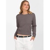 image:imageANRABESS Womens Long Sleeve Sweaters Cropped Crew Neck  Business Casual TopsLight Weight Comfy KnitPullover ShortSweaterBasic ClassicFall Fashion Winter Layer ClothesNutmeg