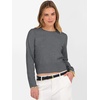 image:imageANRABESS Womens Long Sleeve Sweaters Cropped Crew Neck  Business Casual TopsLight Weight Comfy KnitPullover ShortSweaterBasic ClassicFall Fashion Winter Layer ClothesDark Grey