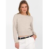 image:imageANRABESS Womens Long Sleeve Sweaters Cropped Crew Neck  Business Casual TopsLight Weight Comfy KnitPullover ShortSweaterBasic ClassicFall Fashion Winter Layer ClothesLight Almond