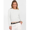 image:imageANRABESS Womens Long Sleeve Sweaters Cropped Crew Neck  Business Casual TopsLight Weight Comfy KnitPullover ShortSweaterBasic ClassicFall Fashion Winter Layer ClothesWhite