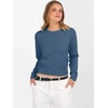 image:imageANRABESS Womens Long Sleeve Sweaters Cropped Crew Neck  Business Casual TopsLight Weight Comfy KnitPullover ShortSweaterBasic ClassicFall Fashion Winter Layer ClothesDeep Blue