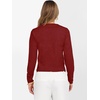 image:imageANRABESS Womens Long Sleeve Sweaters Cropped Crew Neck  Business Casual TopsLight Weight Comfy KnitPullover ShortSweaterBasic ClassicFall Fashion Winter Layer ClothesBrick Red