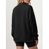 image:imageANRABESS Womens Oversized Mock Neck Sweatshirts  Pullover Side Slit Long Sleeve Tops Loose Fit Comfy Warm Soft Casual Work Daily Outfit Fall Winter Essential ClothesBlack