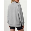 image:imageANRABESS Womens Oversized Mock Neck Sweatshirts  Pullover Side Slit Long Sleeve Tops Loose Fit Comfy Warm Soft Casual Work Daily Outfit Fall Winter Essential ClothesLight Grey