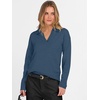 image:imageANRABESS Womens Polo V Neck Long Sleeve Sweaters Lightweight Dressy Casual Business Basic Knit Pullover Top 2026 Fall OutfitsDeep Blue