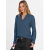 image:imageANRABESS Womens Polo V Neck Long Sleeve Sweaters Lightweight Dressy Casual Business Basic Knit Pullover Top 2026 Fall OutfitsDeep Blue