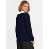 image:imageANRABESS Womens Polo V Neck Long Sleeve Sweaters Lightweight Dressy Casual Business Basic Knit Pullover Top 2026 Fall OutfitsNavy White