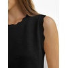 image:imageANRABESS Womens Sleeveless Scallop Knit Sweater Vest  Tank Tops Soft Blend Crew Neck Pullover Wavy Hem Regular Fit Preppy Y2K Style Lightweight Summer Fall 2026 Casual ChicBlack