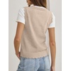 image:imageANRABESS Womens Sleeveless Scallop Knit Sweater Vest  Tank Tops Soft Blend Crew Neck Pullover Wavy Hem Regular Fit Preppy Y2K Style Lightweight Summer Fall 2026 Casual ChicAlmond