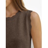 image:imageANRABESS Womens Sleeveless Scallop Knit Sweater Vest  Tank Tops Soft Blend Crew Neck Pullover Wavy Hem Regular Fit Preppy Y2K Style Lightweight Summer Fall 2026 Casual ChicBrown