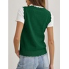 image:imageANRABESS Womens Sleeveless Scallop Knit Sweater Vest  Tank Tops Soft Blend Crew Neck Pullover Wavy Hem Regular Fit Preppy Y2K Style Lightweight Summer Fall 2026 Casual ChicForest Green