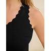 image:imageANRABESS Womens Summer Tank Tops Wool Blend V Neck Ruffle Sleeveless Sweater Fitted Casual Going Out Work Travel ShirtsBlack