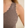 image:imageANRABESS Womens Summer Tank Tops Wool Blend V Neck Ruffle Sleeveless Sweater Fitted Casual Going Out Work Travel ShirtsCoffee