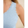 image:imageANRABESS Womens Summer Tank Tops Wool Blend V Neck Ruffle Sleeveless Sweater Fitted Casual Going Out Work Travel ShirtsLight Blue