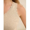 image:imageANRABESS Womens Summer Tank Tops Wool Blend V Neck Ruffle Sleeveless Sweater Fitted Casual Going Out Work Travel ShirtsParchment