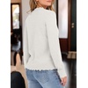 image:imageANRABESS Womens Sweaters V Neck Scallop Long Sleeve Pullover  Soft Lightweight Knit Top Cute Ribbed Cuff Loose Fit Casual Basic Elegant Office Work Daily Wear Fall Spring OutfitsWhite