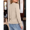 image:imageANRABESS Womens Sweaters V Neck Scallop Long Sleeve Pullover  Soft Lightweight Knit Top Cute Ribbed Cuff Loose Fit Casual Basic Elegant Office Work Daily Wear Fall Spring OutfitsAlmond