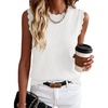 image:imageANRABESS Womens Sleeveless Scallop Knit Sweater Vest  Tank Tops Soft Blend Crew Neck Pullover Wavy Hem Regular Fit Preppy Y2K Style Lightweight Summer Fall 2026 Casual ChicWhite