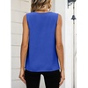 image:imageANRABESS Women Tank Tops Ruched Shoulder Dressy Blouse Business Casual Outfits Sleeveless V Neck Shirt Beach Vacation ClothesRoyal Blue