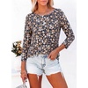 image:imageANRABESS Womens Boat Neck 34 Sleeve Top 2026 Summer Fall Fashion T Shirt  Soft Stretchy Breathable StripedSolidPrinted Basic Tees Casual amp Work Wear Travel Vacation Outfits AllSeason ClothingNavy Pink Floral