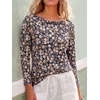 image:imageANRABESS Womens Boat Neck 34 Sleeve Top 2026 Summer Fall Fashion T Shirt  Soft Stretchy Breathable StripedSolidPrinted Basic Tees Casual amp Work Wear Travel Vacation Outfits AllSeason ClothingNavy Pink Floral