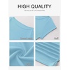 image:imageANRABESS Womens Cap Sleeve Boat Neck Ruched Crop Top Soft Ribbed Slim Fitted Tee Going Out Casual Shirt for SummerSky Blue