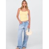 image:imageANRABESS Womens Cropped Spaghetti Strap Double Lined Tank Tops  Square Neck Camisole Soft Stretchy Silky Fabric Slim Fit Casual Summer Layering Going Out Workout Y2K Basic StyleLemon
