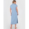 image:imageANRABESS Womens Summer Casual Polo V Neck Dresses  Short Sleeve Split Tshirt Maxi Dress with Pockets Soft WrinkleFree Loose Fit Beach Vacation Travel Outfit Summer ClothesLight Blue