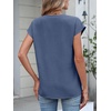 image:imageANRABESS Womens Summer TopsCap Sleeve V Neck Loose Fit Henley ShirtsDressy Casual for Work Business amp Daily Trendy OutfitsDark Blue