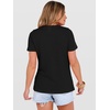 image:imageANRABESS Womens Summer Waffle Knit Tops  Soft Comfy Breathable Shirts Crew Neck Short Sleeve Casual Trendy Basic Tee 2026 Summer OutfitsBlack