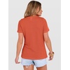 image:imageANRABESS Womens Summer Waffle Knit Tops  Soft Comfy Breathable Shirts Crew Neck Short Sleeve Casual Trendy Basic Tee 2026 Summer OutfitsOrange