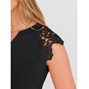 image:imageANRABESS Womens Tops Dressy Casual Lace Cap Sleeve Henley Shirts Summer Sleeveless Button Up Blouses 2026 Spring OutfitsBlack