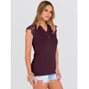 image:imageANRABESS Womens Tops Dressy Casual Lace Cap Sleeve Henley Shirts Summer Sleeveless Button Up Blouses 2026 Spring OutfitsBurgundy