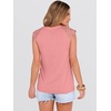 image:imageANRABESS Womens Tops Dressy Casual Lace Cap Sleeve Henley Shirts Summer Sleeveless Button Up Blouses 2026 Spring OutfitsCoral