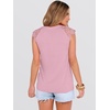 image:imageANRABESS Womens Tops Dressy Casual Lace Cap Sleeve Henley Shirts Summer Sleeveless Button Up Blouses 2026 Spring OutfitsPink