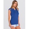 image:imageANRABESS Womens Tops Dressy Casual Lace Cap Sleeve Henley Shirts Summer Sleeveless Button Up Blouses 2026 Spring OutfitsRoayl Blue