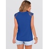 image:imageANRABESS Womens Tops Dressy Casual Lace Cap Sleeve Henley Shirts Summer Sleeveless Button Up Blouses 2026 Spring OutfitsRoayl Blue