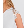 image:imageANRABESS Womens Tops Dressy Casual Lace Cap Sleeve Henley Shirts Summer Sleeveless Button Up Blouses 2026 Spring OutfitsWhite