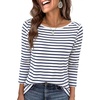 Navy White Stripe