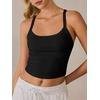 image:imageANRABESS Womens Sleeveless Crop Tops Soft Ribbed Y Back Tank Tops Summer Camisole for Going Out Athletic Gym and WorkoutBlack